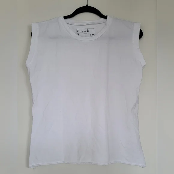 NWOT Frank&Eileen Aiden White Muscle Tee - Picture 2 of 8
